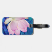 Delicate Lotusbloem en betekenis Bagagelabel (Achterkant horizontaal)