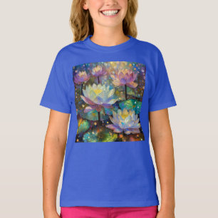 Delicate Lotusbloemen die Bloeien in de Sneeuw T-shirt
