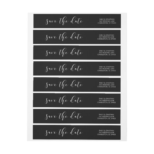 Delicate Love | Calligrafie Sparen de Datum van Zw (Vel)