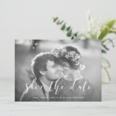 Delicate Love | De foto bewaart de Datum Save The Date (Staand voorkant)