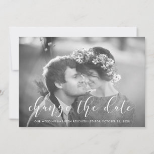 Delicate Love Foto bruiloft Datum wijzigen Aankondiging