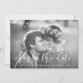 Delicate Love | Foto Huwelijk Wijzig de Datum Aankondiging (Voorkant)