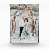 Delicate Love | Jouw foto met kalligrafie-overlay (Voorkant)