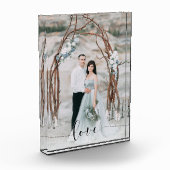 Delicate Love | Jouw foto met kalligrafie-overlay (Links)