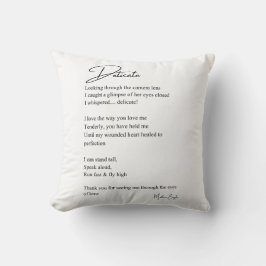 Delicate Love Poetry Decor Kussen