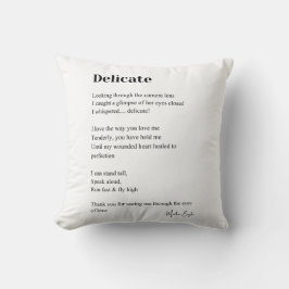 Delicate Love Poetry Decor Kussen