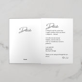 Delicate Love Poetry Folie Wenskaart (Buiten Laag)