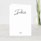 Delicate Love Poetry Folie Wenskaart (Achterkant)