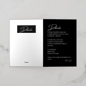 Delicate Love Poetry Folie Wenskaart (Buiten Laag)