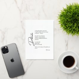 Delicate Love Poetry Folie Wenskaart