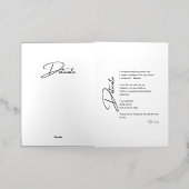 Delicate Love Poetry Folie Wenskaart (Buiten Laag)