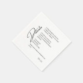 Delicate Love Poetry Servet (Hoek)