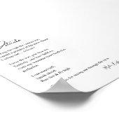 Delicate Love Poetry Wall Art Poster Decor (Hoek)