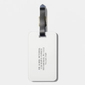 Delicate Love | Uw foto- en kalligrafie Bagagelabel (Achterkant verticaal)