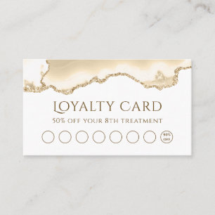delicate loyaliteitskaart van perzikagaat visitekaartje