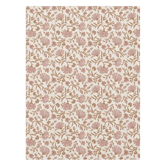 delicate mauve bloemen & ingewikkelde bladeren tafelkleed (Voorkant)