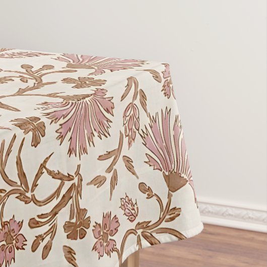 delicate mauve bloemen & ingewikkelde bladeren tafelkleed (Voorbeeld)
