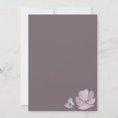 Delicate Mauve Floral Spray in Waterverven Bedankkaart (Achterkant)