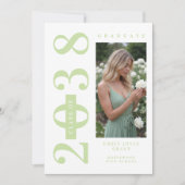 Delicate MInimalist Graduate Light Green Shades Kaart (Voorkant)