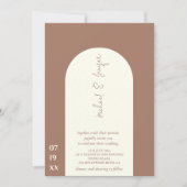 Delicate minimalistische elegante boog alles in éé kaart (Voorkant)