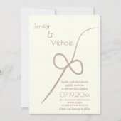 Delicate minimalistische hand getekend oneindig al kaart (Voorkant)