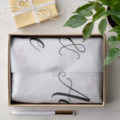 Delicate minimalistische kalligrafie bruiloft tissuepapier (Geschenk)
