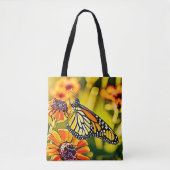 Delicate Monarch Butterfly Bloom Design Tote Bag (Voorkant)