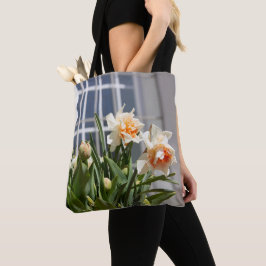 Delicate mooie narcissen lente tote bag