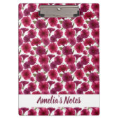 Delicate Morning Glory Pattern Name Klembord (Voorkant)