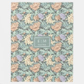 Delicate Morris stijl art nouveau bloemendeken Fleece Deken (Voorkant)