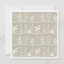 Delicate neutrale beige minimale botanische silhou
