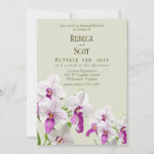 Delicate Orchid bruiloft brunch repetitie Kaart (Voorkant)