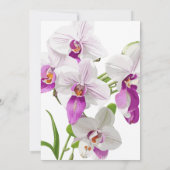 Delicate Orchid bruiloft brunch repetitie Kaart (Achterkant)