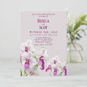Delicate Orchid Brunch Repetitie Kaart (Staand voorkant)