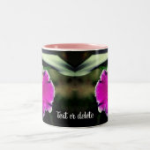 Delicate Orchid Flower, aangepast Tweekleurige Koffiemok (Center)