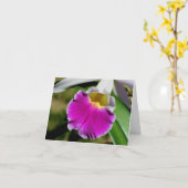Delicate Orchid Flower Photography Note Kaart (Gele Bloem)