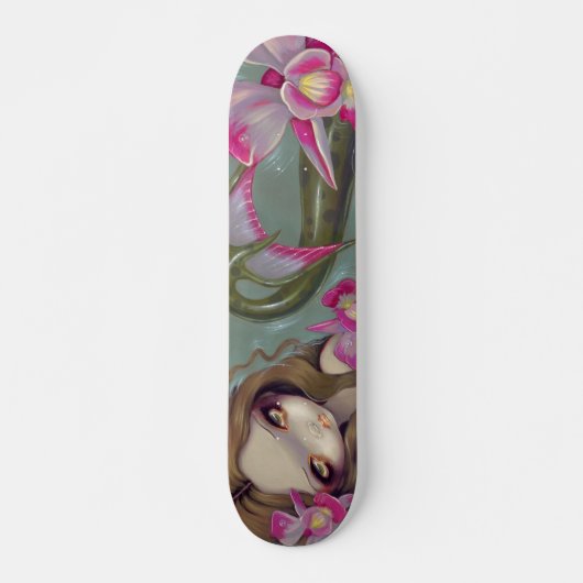 Delicate Orchid Mermaid SKATEBOARD (Voorkant)