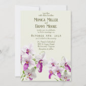 Delicate Orchid Overdag bruiloft Kaart (Voorkant)