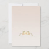 Delicate Orchidee Bloem Bruiloft Save The Date (Achterkant)