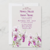 Delicate Orchids Dagbruiloft Kaart (Voorkant)