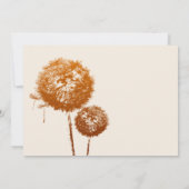 Delicate Paardebloem Begrafenis Aankondiging Kaart (Achterkant)