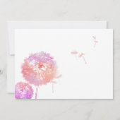 Delicate Paardebloem Begrafenis Aankondiging Kaart (Achterkant)