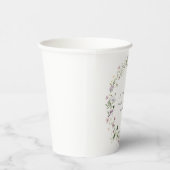 Delicate paarse bloem bruiloftsborrel papieren bekers (Rechts)