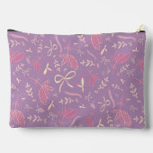 Delicate paarse bloemen en bogen etui (Achterkant)