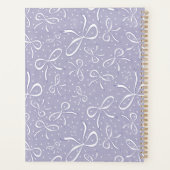 Delicate Paarse Coquette Bows Planner (Achterkant)