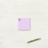 Delicate Paarse Crocus Post-it Notes (Op bureau)