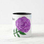 Delicate Paarse Flower Love Mok (Midden)