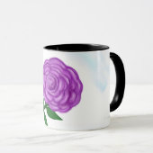 Delicate Paarse Flower Love Mok (Voorkant rechts)