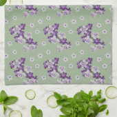 Delicate paarse Orchids theehanddoek Theedoek (Gevouwen)