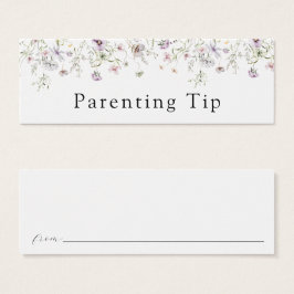 Delicate Paarse Ouderschap zonder bloem Tip Kaart